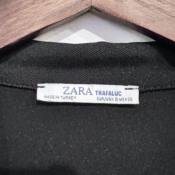 Zara Trafaluc‎ Size Small Button Down Pleated Dress Business Casual Collar - Picture 6 of 9